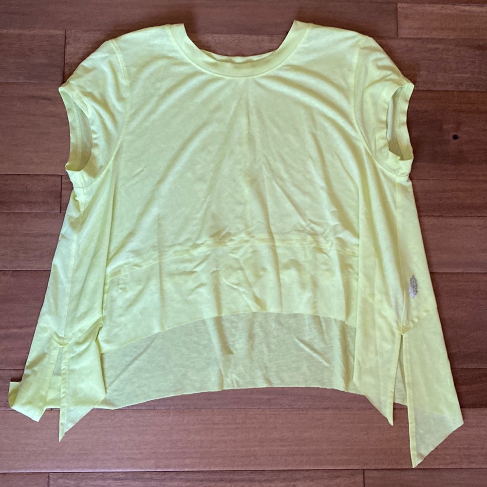 Free People Movement Neon Yellow Crop Top